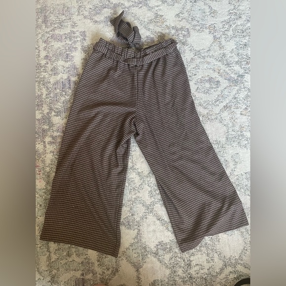 Zara Brown Houndstooth Trousers - Picture 3 of 6